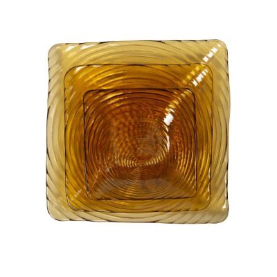 Image of Amber Glass Square China